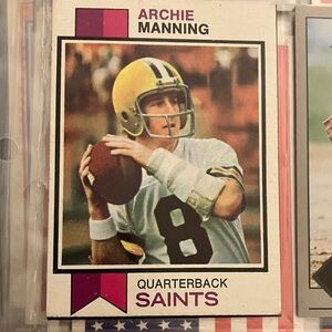 Archie Manning VINTAGE Saints Football Card 1972
